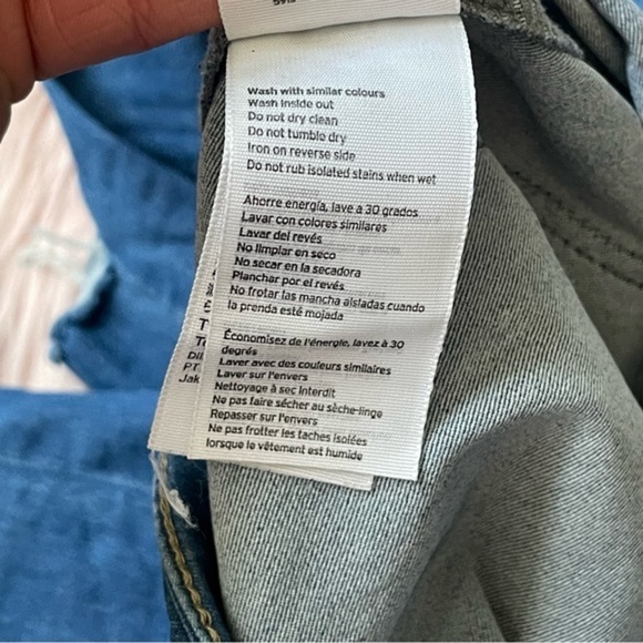 Denizen Levis Jeans Womens blue Straight Leg Modern Slim Ladies Denim cr… - Picture 11 of 13